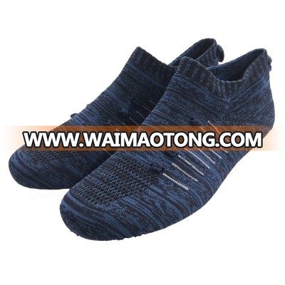 Comfort spandex material 3d knitting flyweave walking shoe upper non-stitching sock style knit vamp