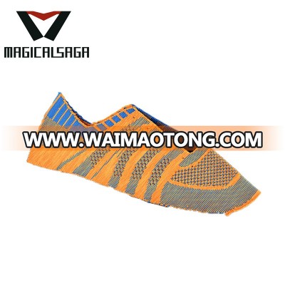 New style knitting design colorful sport vamp 3D flyknit shoes upper