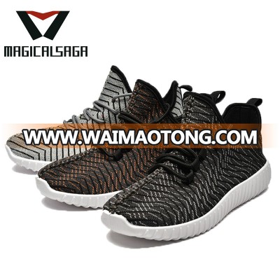 2018 fashion knitted upper summer sport shoe and women sneaker uppers